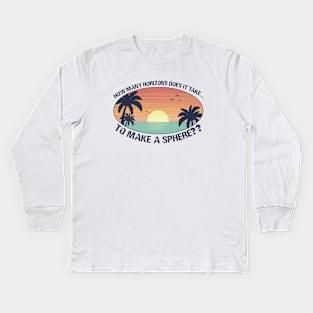 Flat Earth Kids Long Sleeve T-Shirt